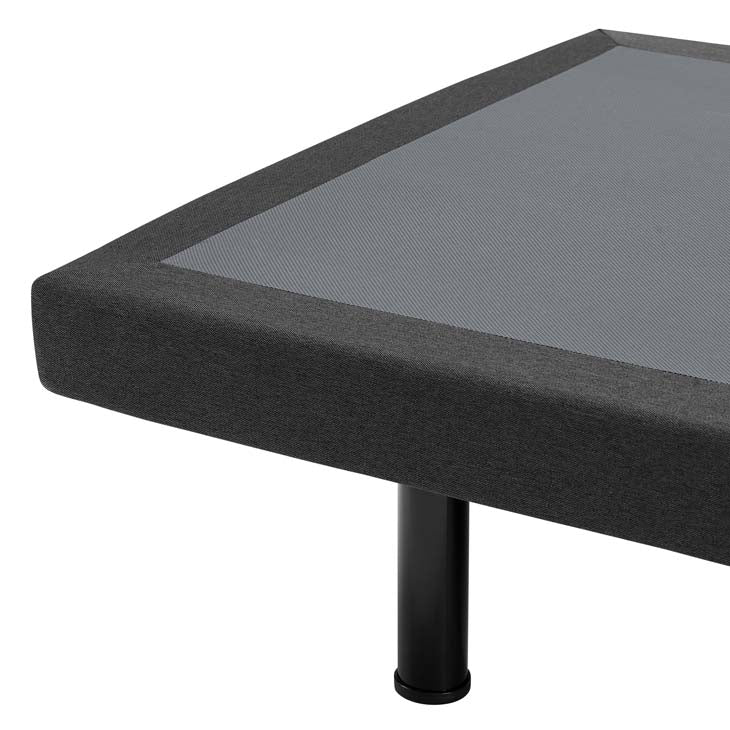 Transform adjustable Twin XL wireless remote bed base in gray.