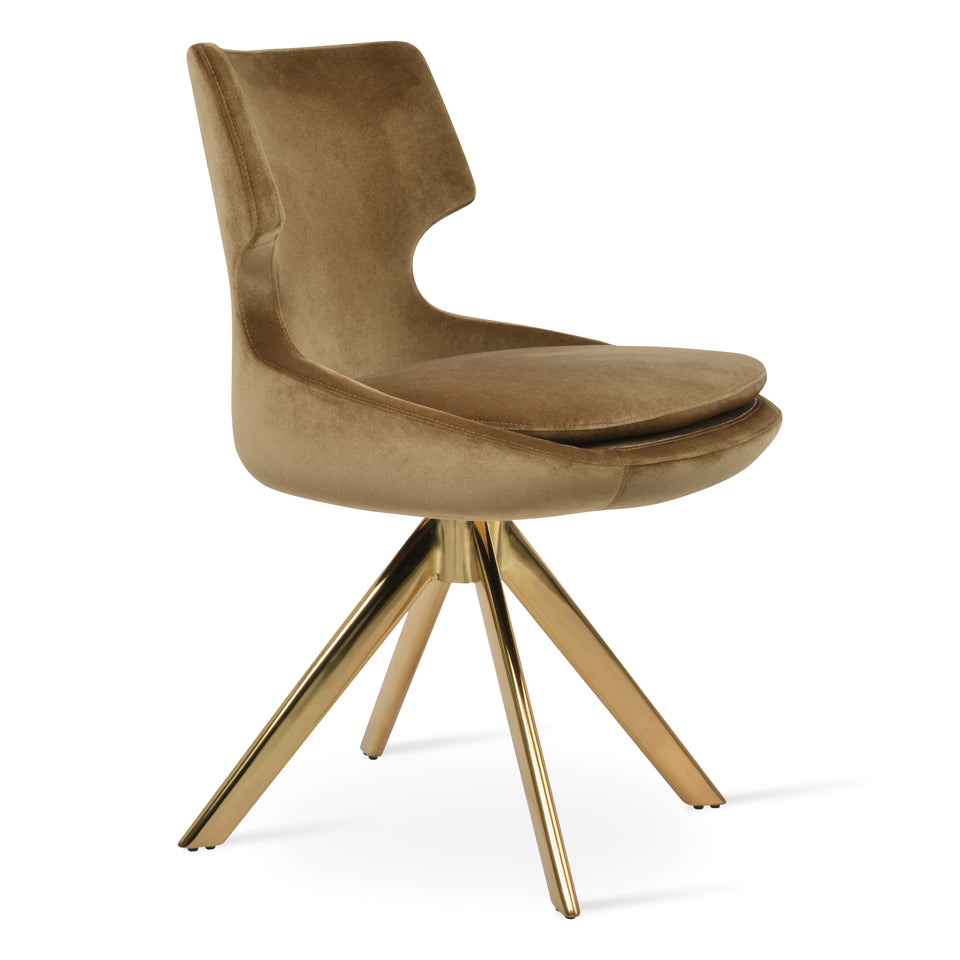 Patara Sword Dining Swivel Chair.
