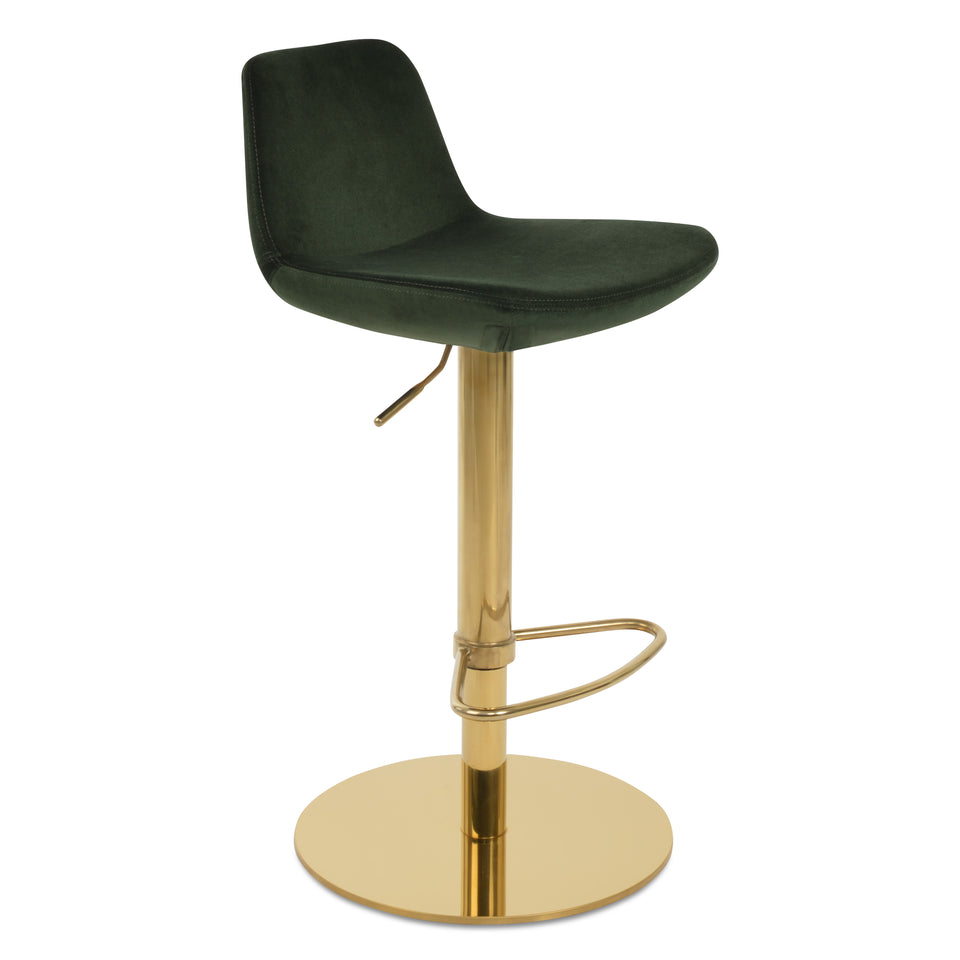 Pera Piston Stool Round Base.