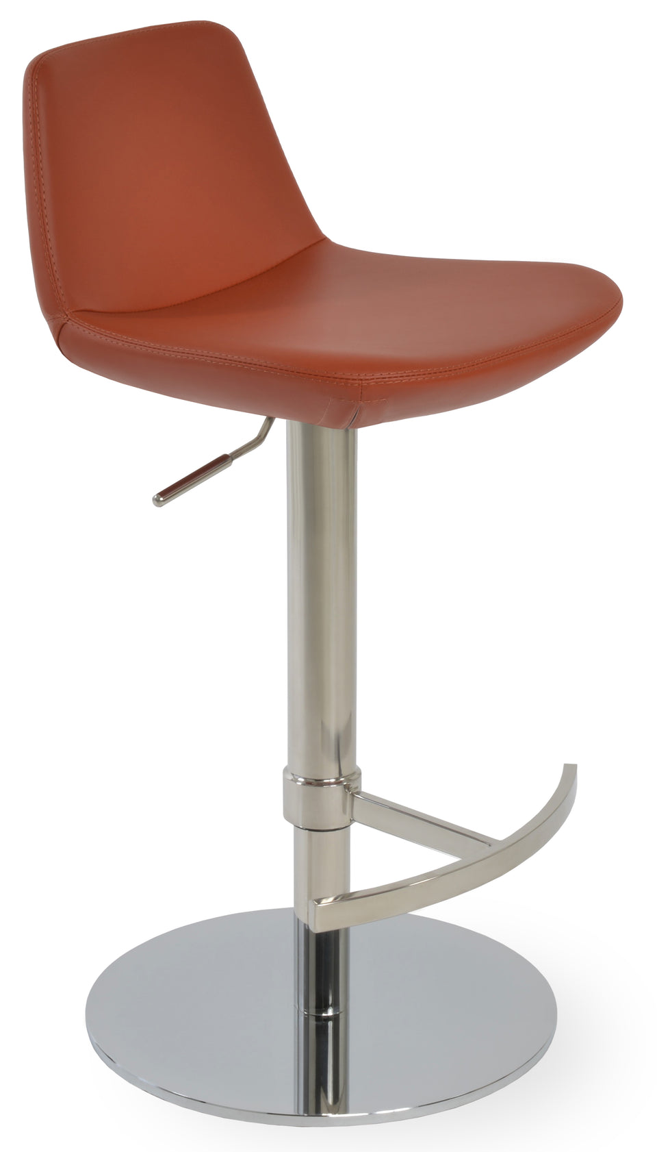 Pera Piston Stool Round Base.