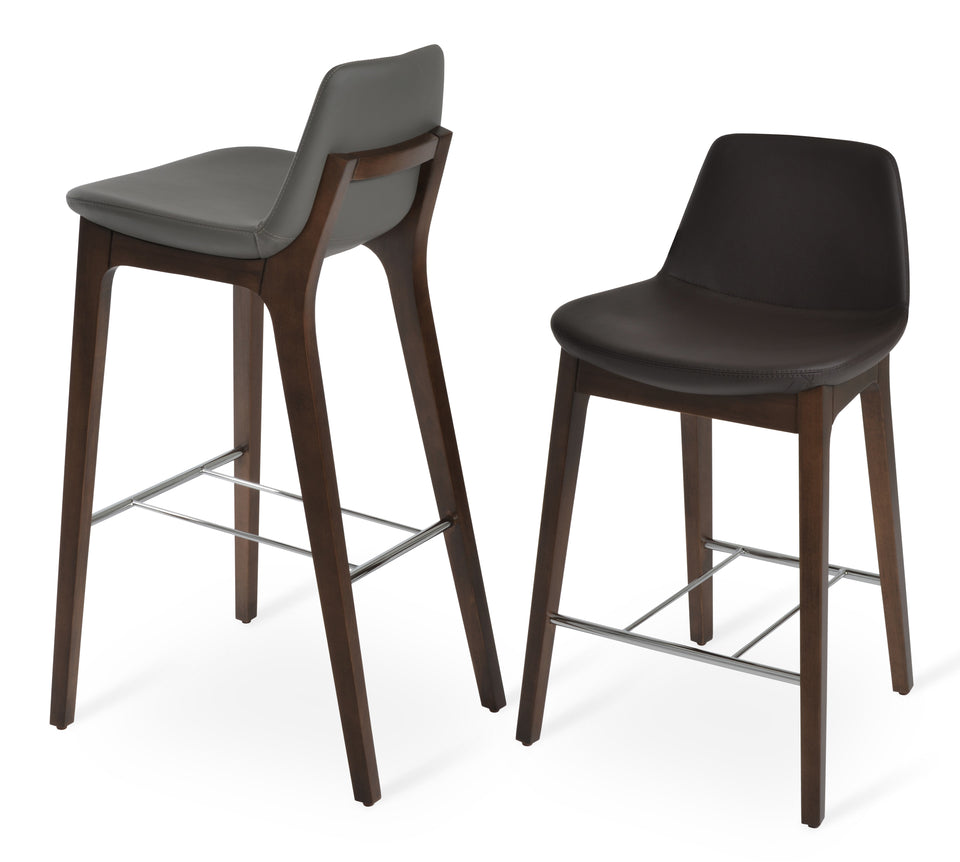 Pera Hb. Wood Counter Stool.