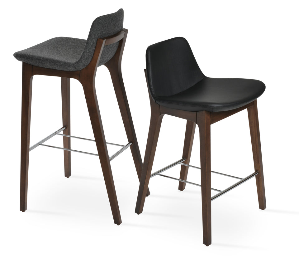 Pera Hb. Wood Counter Stool.