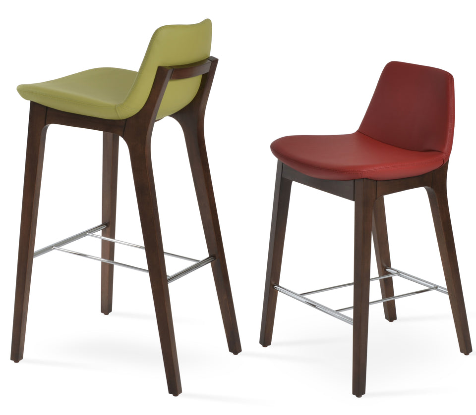 Pera Hb. Wood Counter Stool.