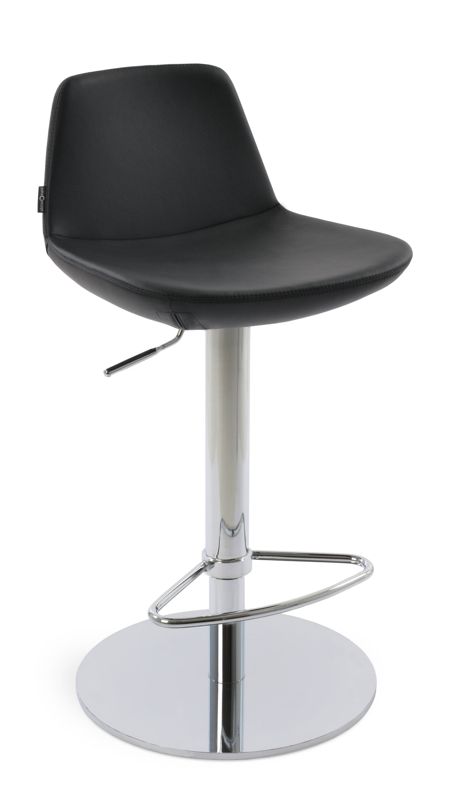 Pera Piston Stool Round Base.