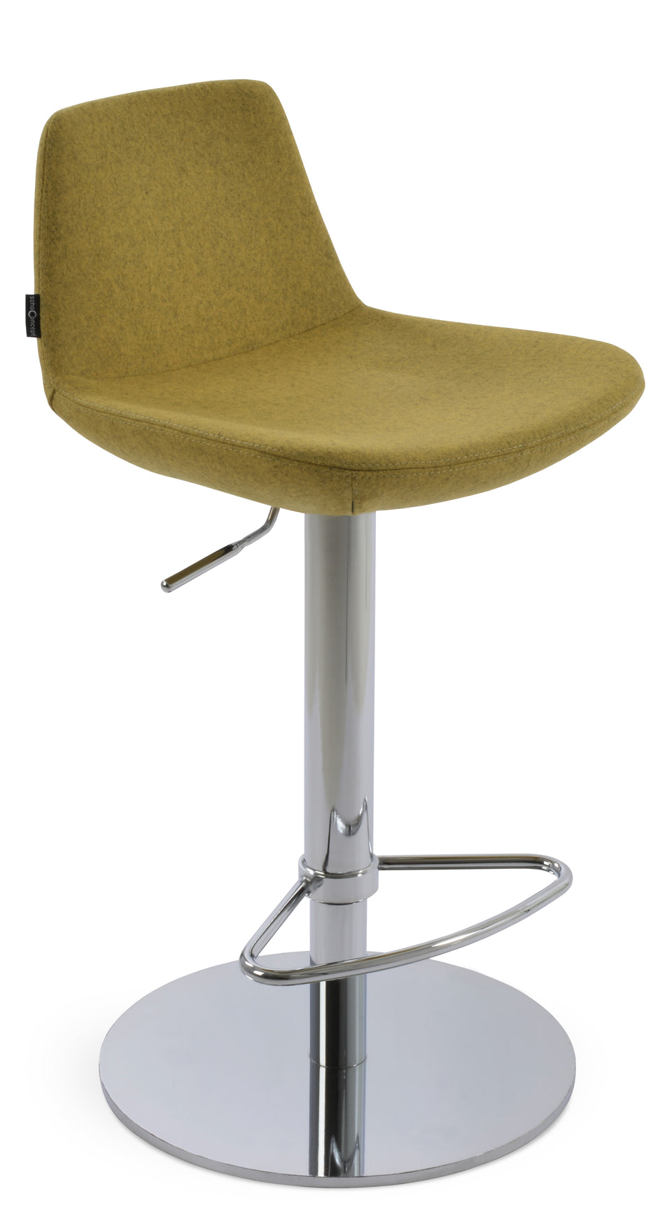 Pera Piston Stool Round Base.