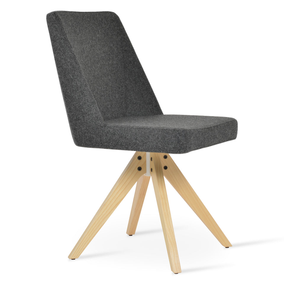 Prisma Pyramid Swivel Dining Chair.