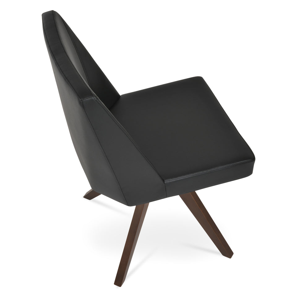 Prisma Pyramid Swivel Dining Chair.