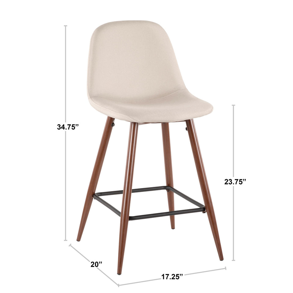Pebble Counter Stool - Set of 2.