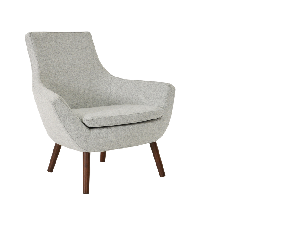 Rebecca Armchair 4 Legs Wood.