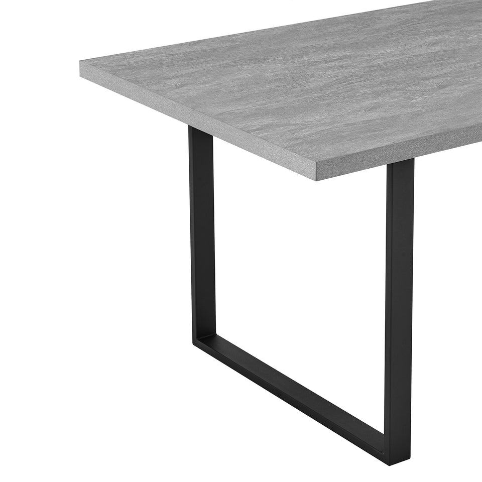 Fenton and Charcoal Monarch 5 Piece Modern Rectangular Dining Set