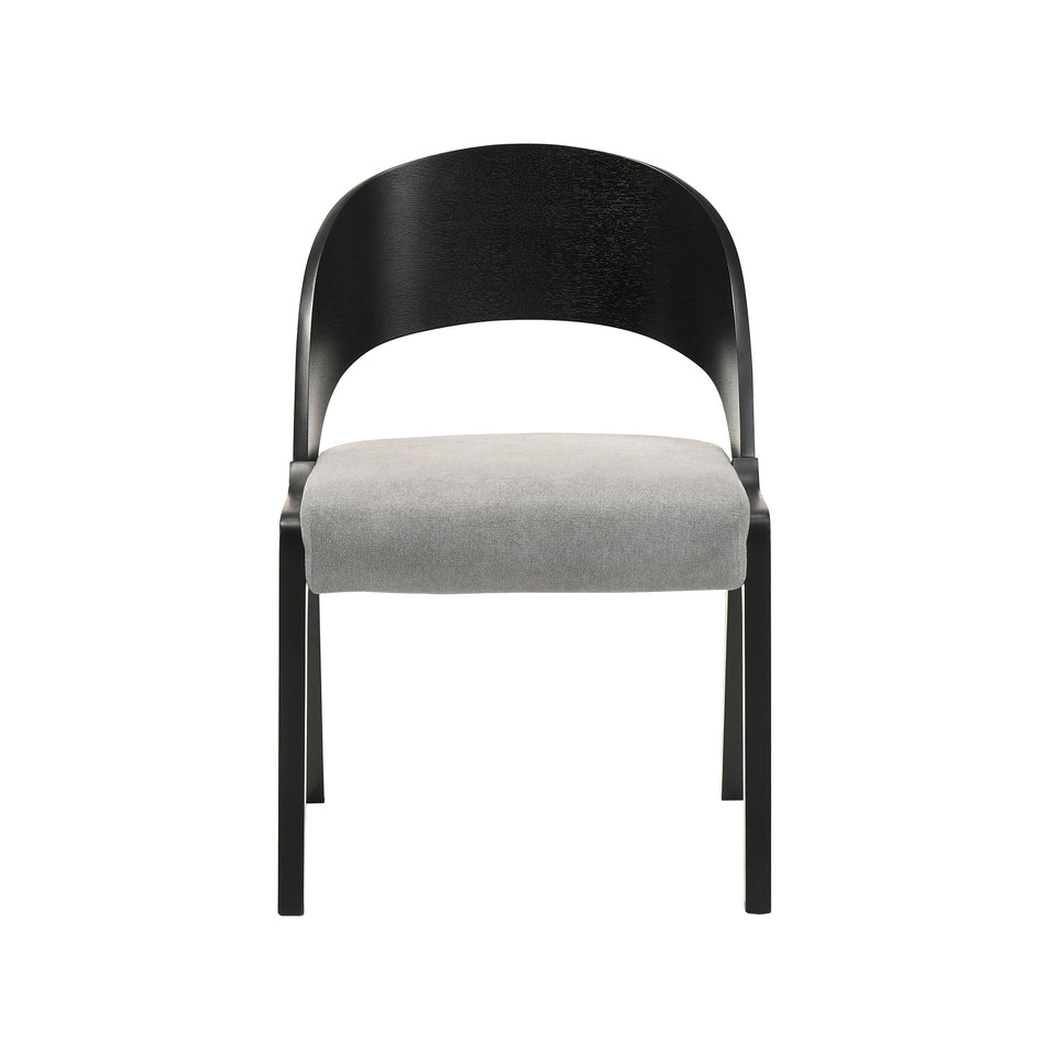Laredo and Polly 5 Piece Black Rectangular Dining Set