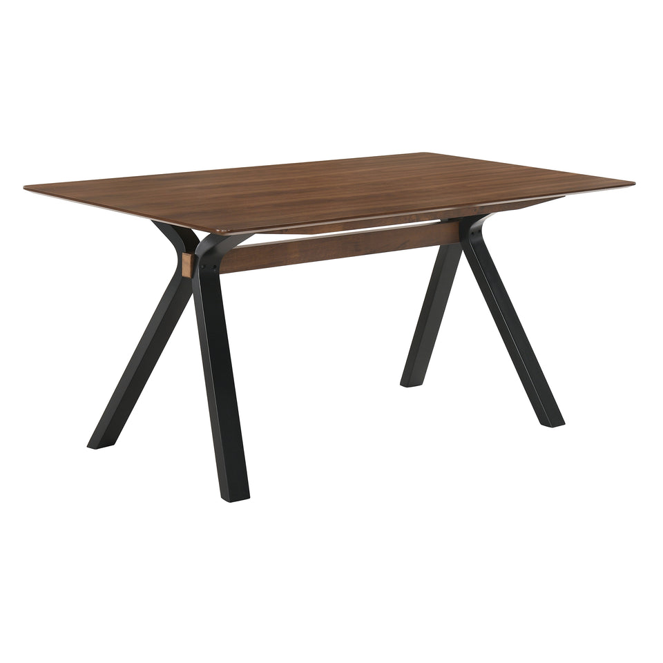 Laredo and Polly 5 Piece Black Rectangular Dining Set
