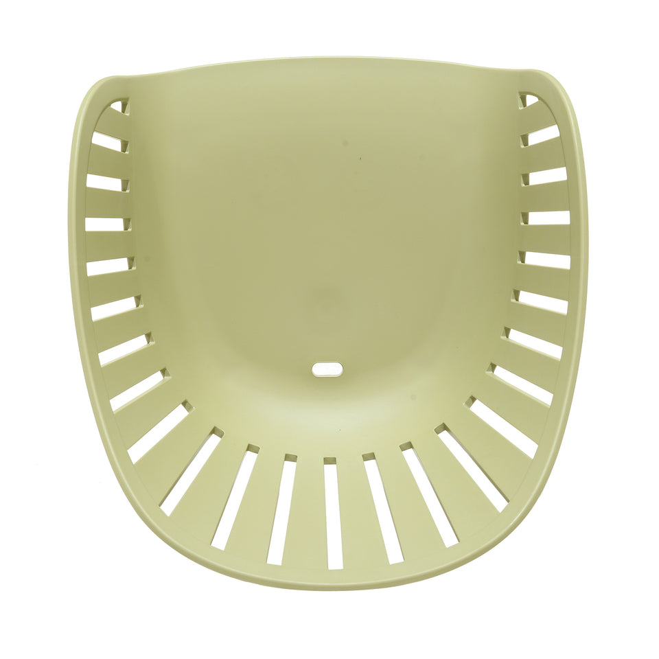 Nassau 5 piece Outdoor Dining Set in Natural Wood Finish Table and Sage Green Arm Chairs