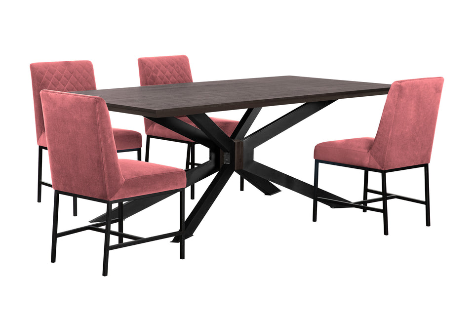 Pirate and Pink Napoli 5 Piece Modern Dining Set