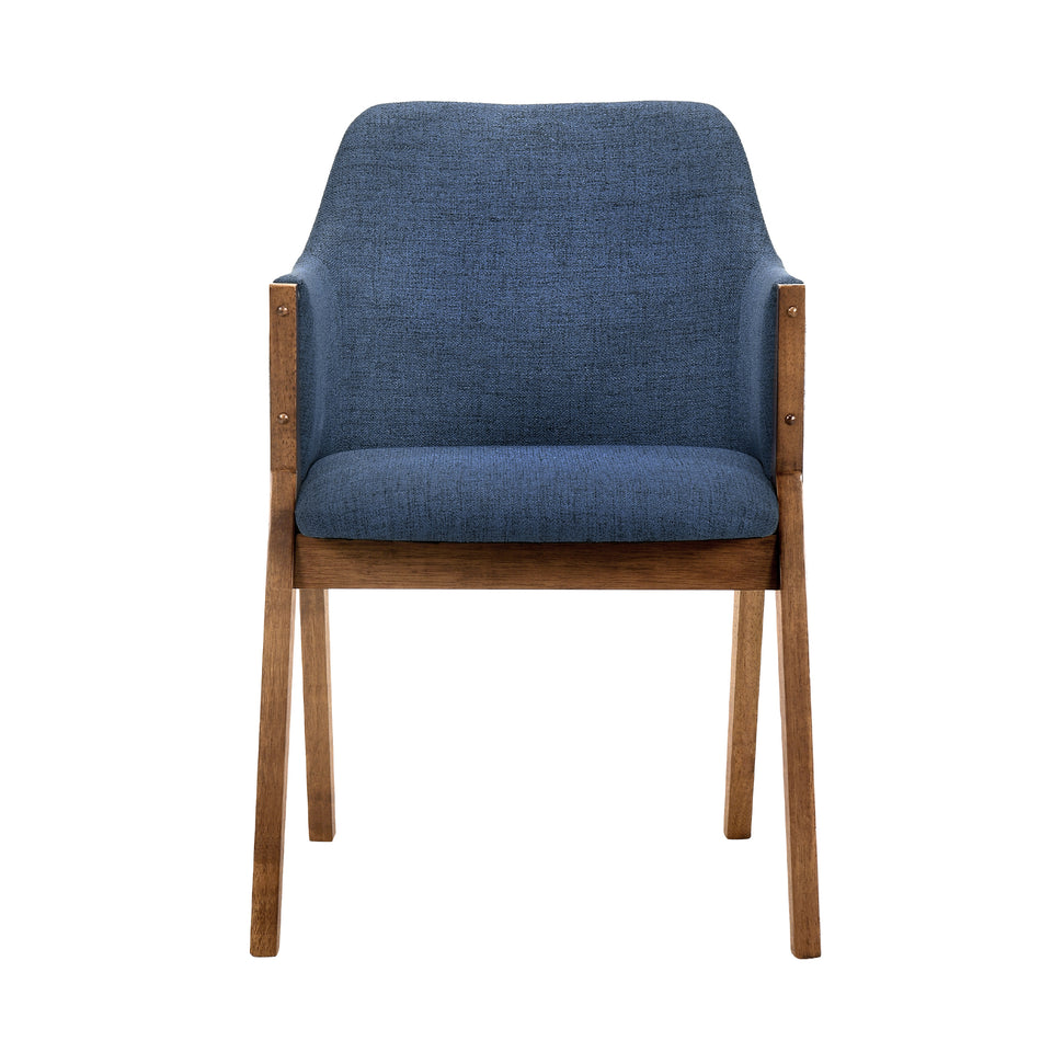 Westmont and Renzo Blue and Walnut 5 Piece Dining Set