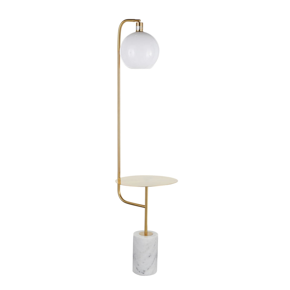 Symbol Floor Lamp with Side Table.