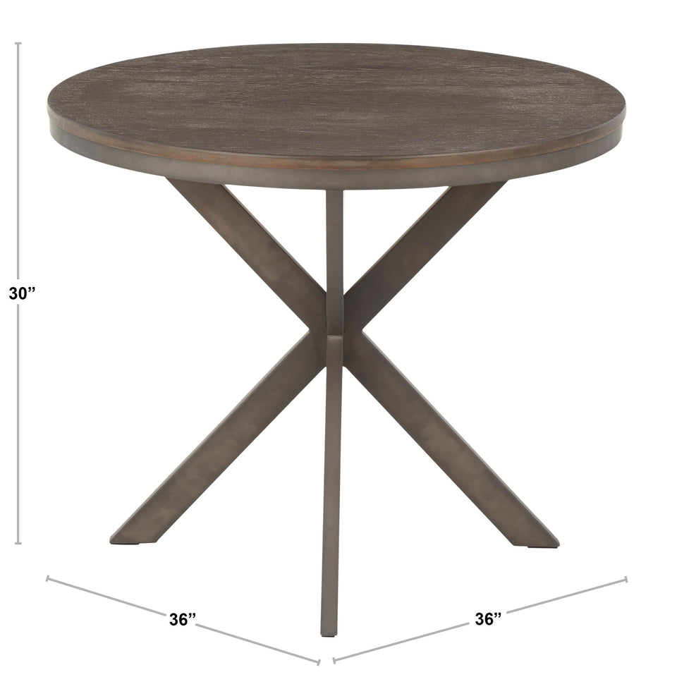 X Pedestal Dinette Table.