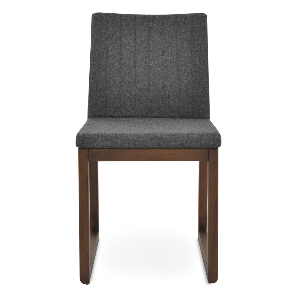 Zeyno Sled Wood Chair.