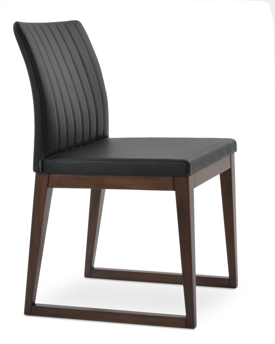 Zeyno Sled Wood Chair.