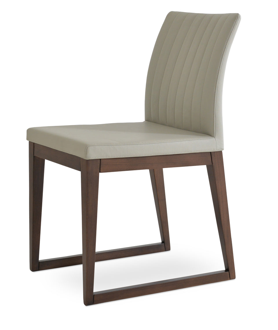 Zeyno Sled Wood Chair.