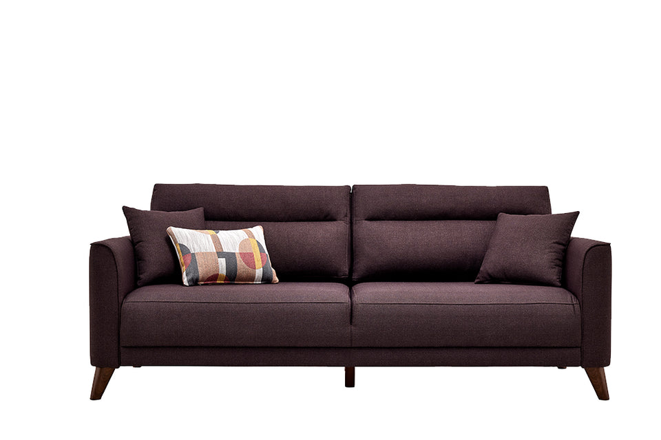 US Alto 3 Seater Sofa Bed - Brown