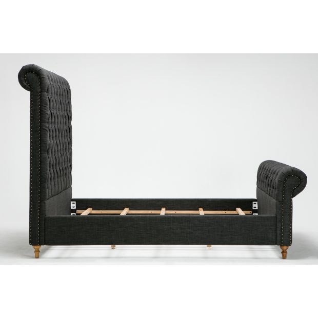 Empire Queen Bed in Charcoal