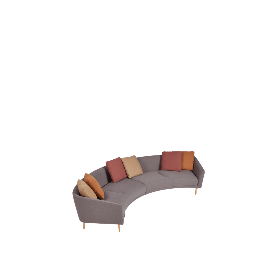 boom curved sofa.