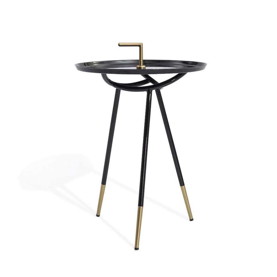 Flare End Table Black