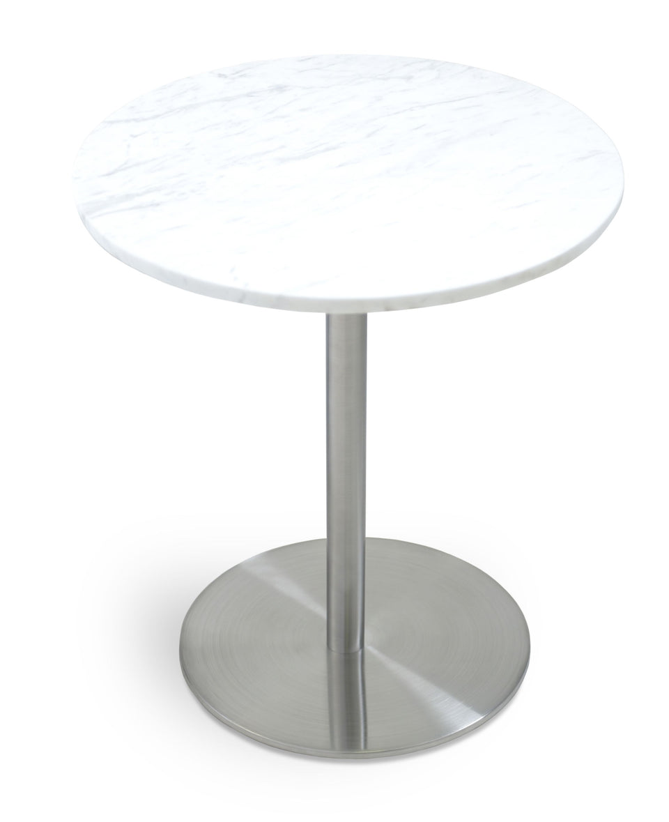 Ares End Table Marble S.Steel.